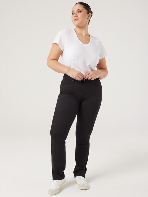 Curve Slim Straight Jeans