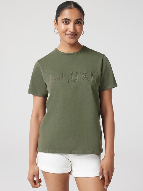 J-Luxe Tee, Green, hi-res