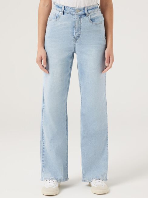 Wide Leg Jeans, Light Vintage, hi-res