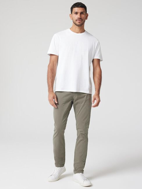 Slim Tapered Jeans, Olive, hi-res