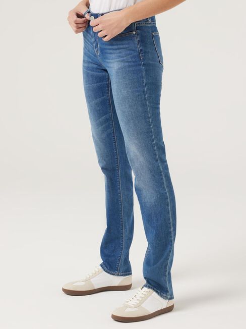 Slim Straight Jeans, , hi-res