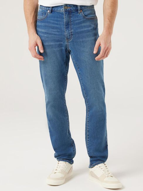 Knit Slim Tapered Jeans