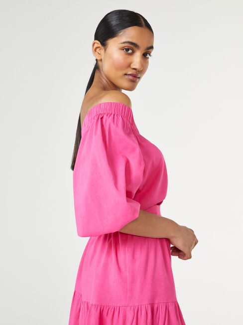 Twiggy Asymmetric Dress, Pink, hi-res