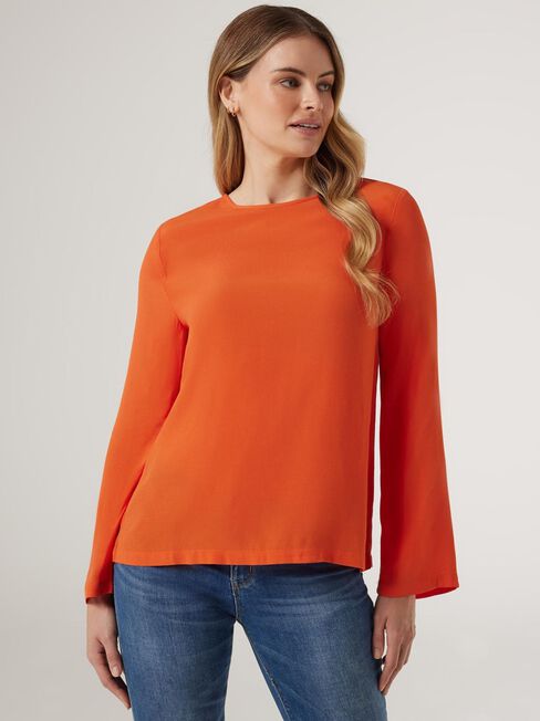 Jordan Blouse, Orange, hi-res