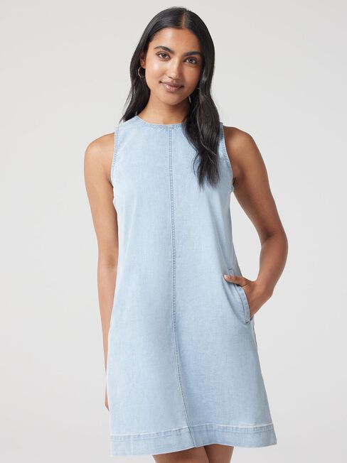 Sophie J-Luxe Dress, Blue, hi-res