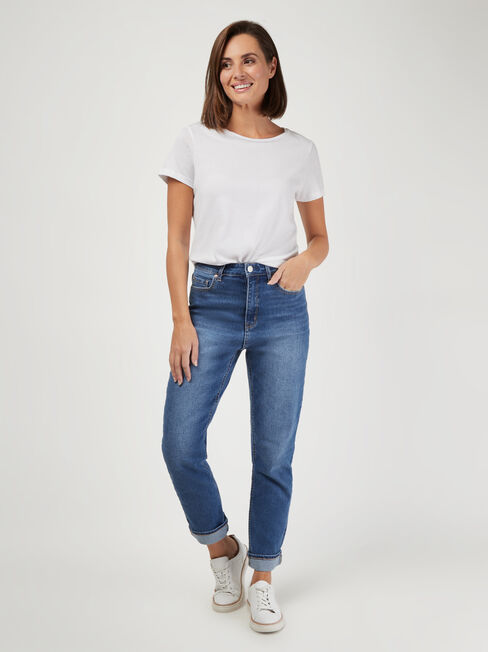 Brooke High Waisted Tapered Jeans | Jeanswest