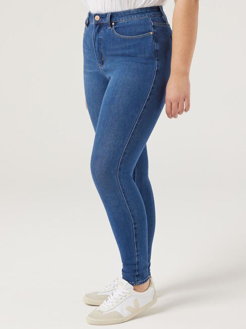 Freeform Curve Skinny Jeans, Mid Indigo, hi-res