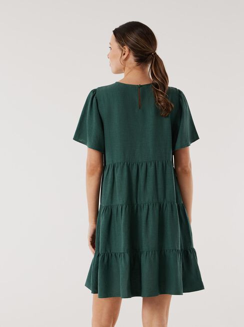 Bobby Tiered Dress, Green, hi-res