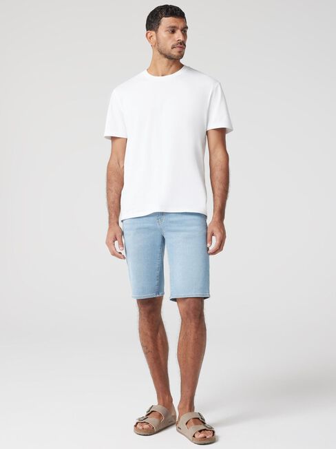 Connor Knit Denim Short Summer Blue