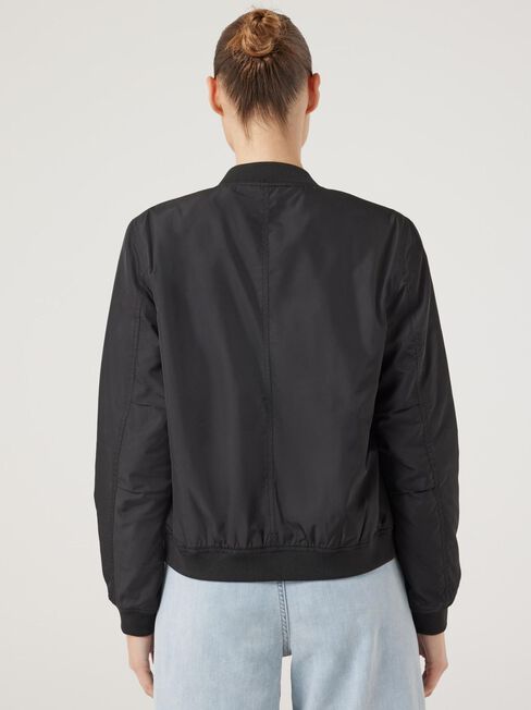 Billy Bomber Jacket, Black, hi-res