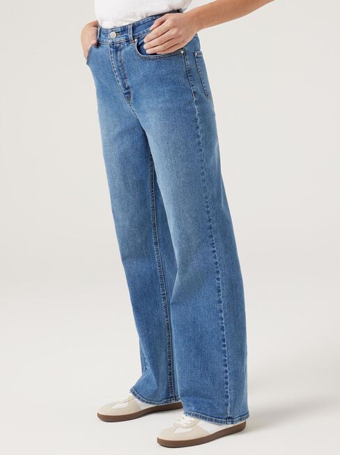 Wide Leg Jeans, Dark Vintage, hi-res