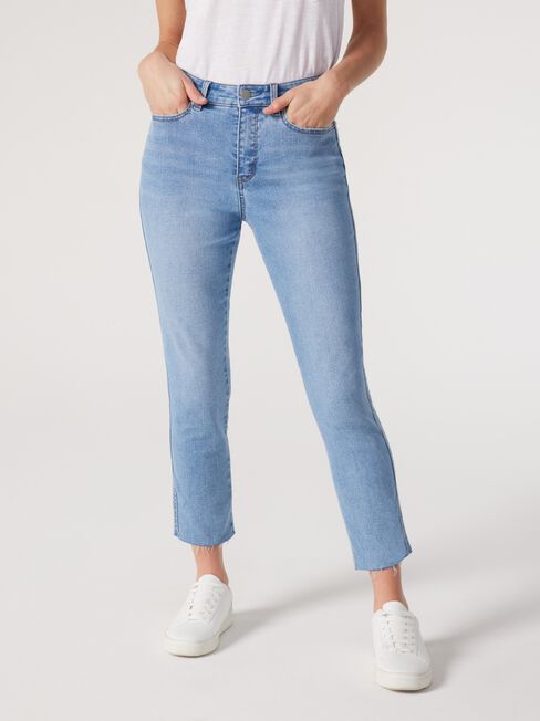 Izzy Mid Waisted Slim Crop Jeans | Jeanswest
