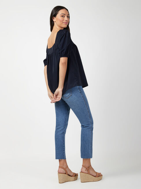 Violet Square Neck Top, Other, hi-res