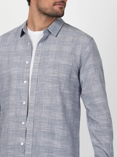 LS Max Check Shirt, Blue, hi-res