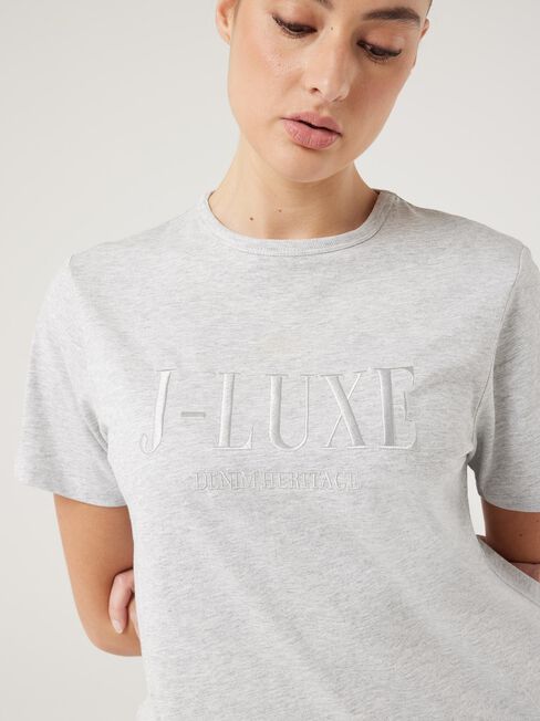 J-Luxe T-Shirt, Grey Marle, hi-res