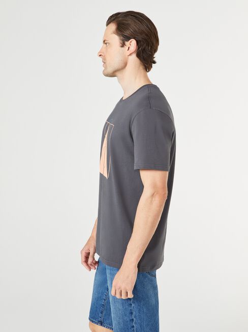 SS Moby Print Crew Tee, Grey, hi-res