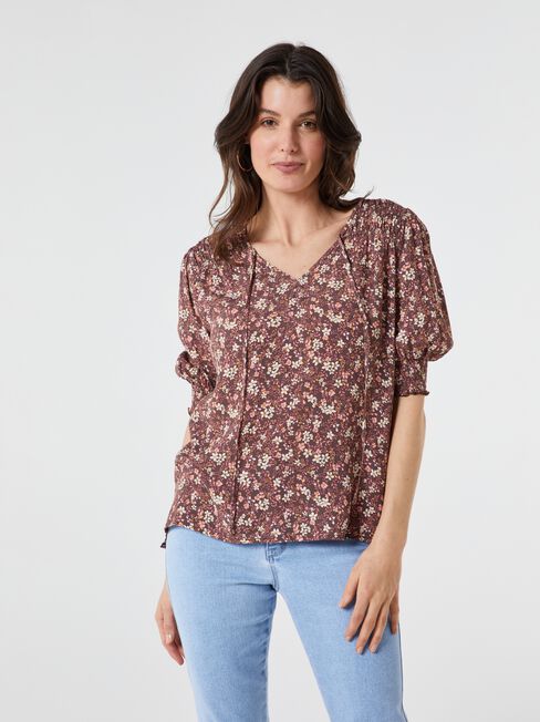 Allegra Tie Front Blouse | Jeanswest