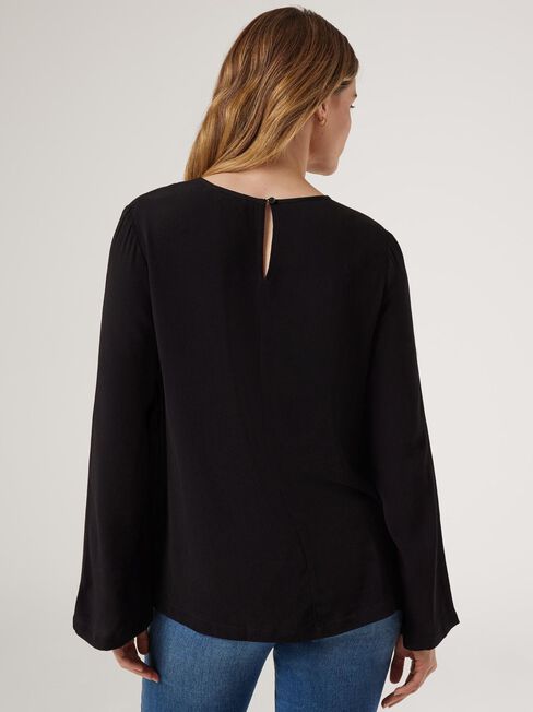 Joan Blouse, Black, hi-res