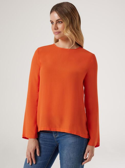 Jordan Blouse, Orange, hi-res