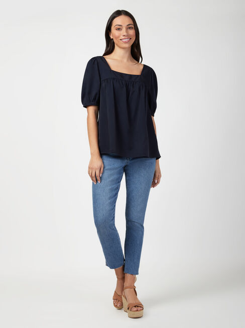 Violet Square Neck Top, Other, hi-res