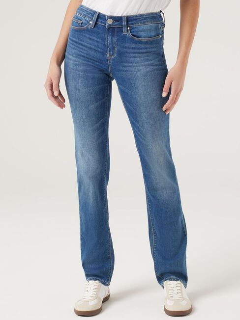 Slim Straight Jeans, , hi-res