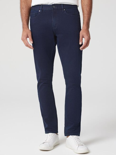 Slim Tapered Jeans, Dark Indigo, hi-res