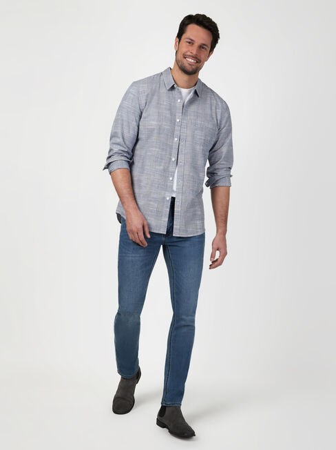 LS Max Check Shirt, Blue, hi-res