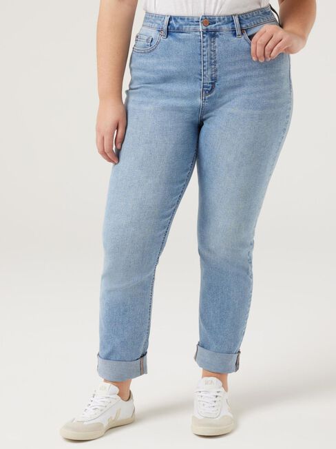 Brooke Curve Tapered Crop Jeans