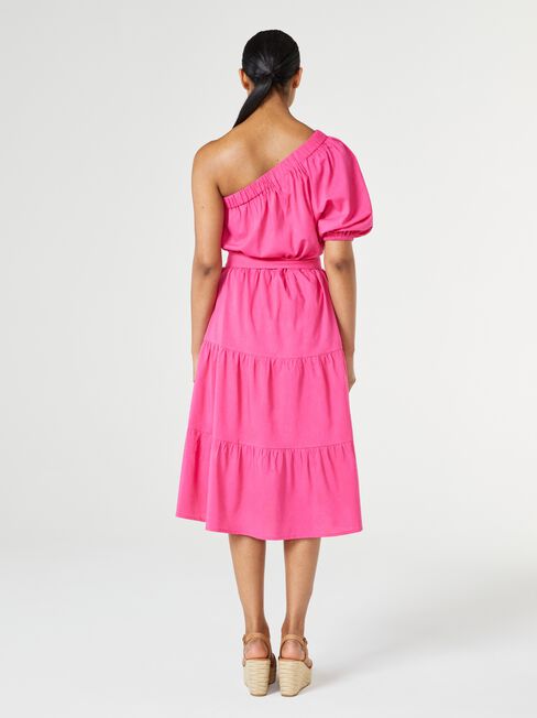 Twiggy Asymmetric Dress, Pink, hi-res