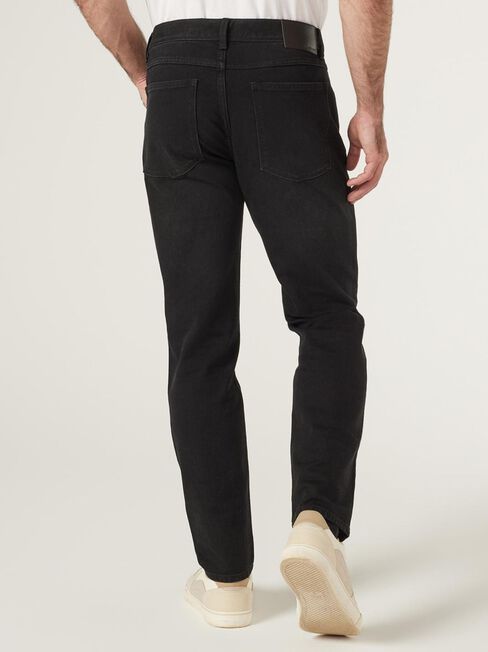 Relaxed Straight Jean, Black, hi-res