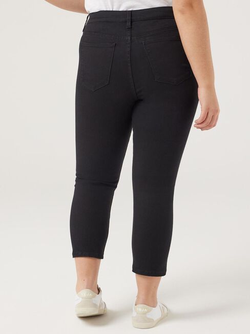 Kara Curve Skinny Capri, Black, hi-res