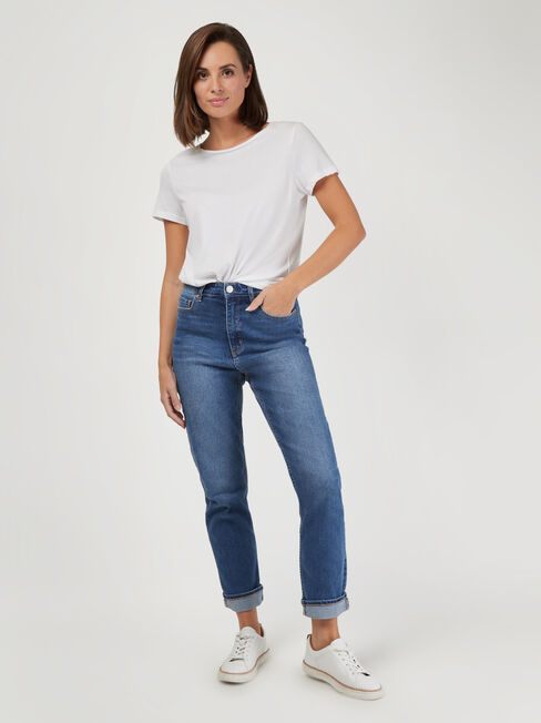 Brooke High Waisted Tapered Jeans | Jeanswest