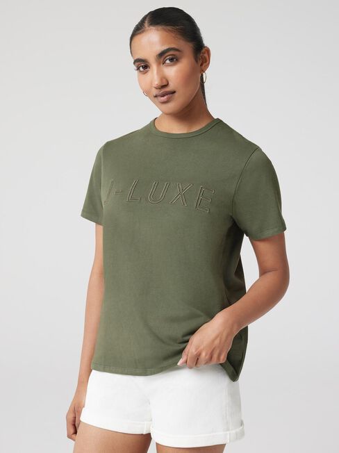 J-Luxe Tee, Green, hi-res