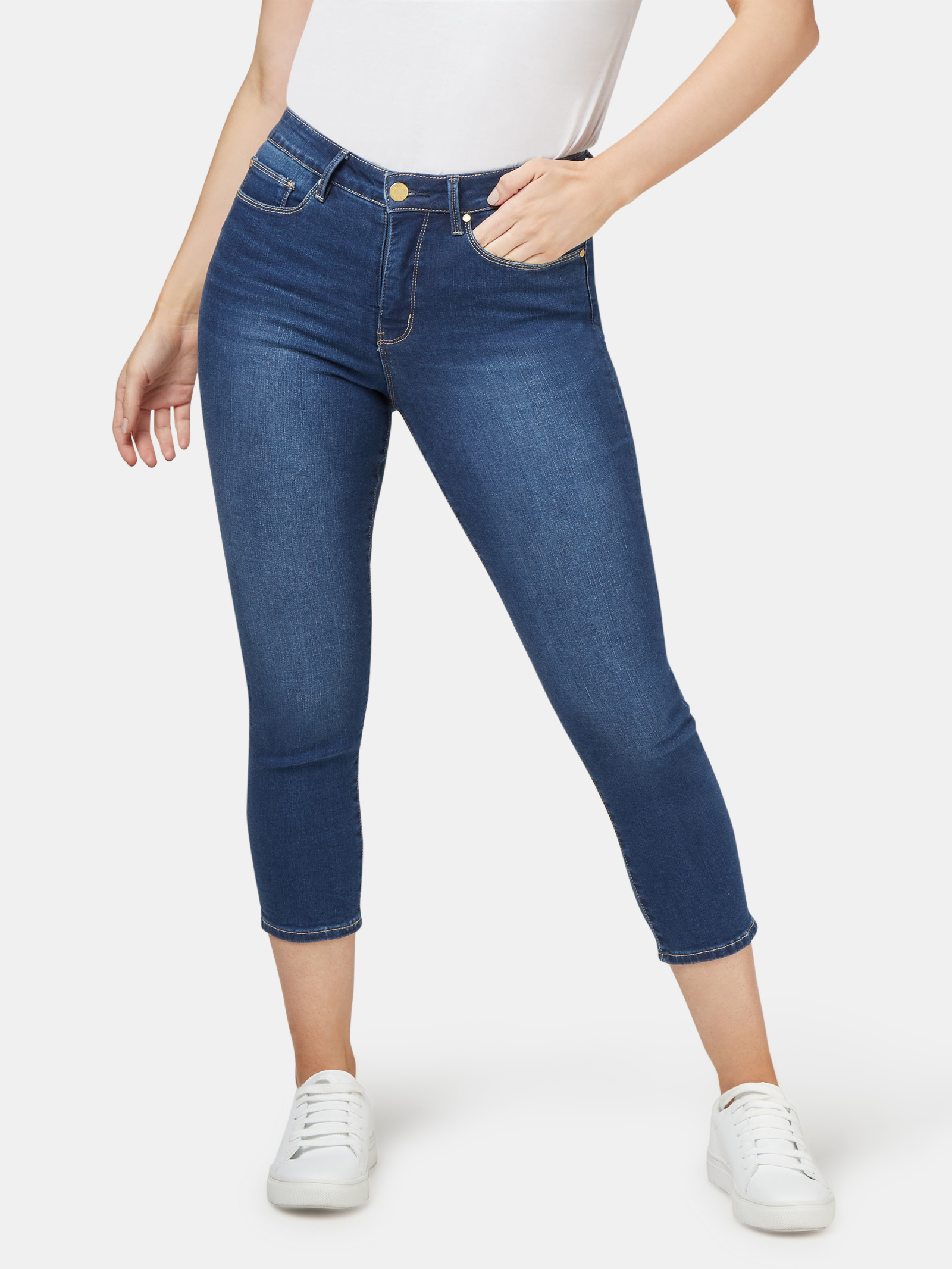 Kara Curve Embracer Skinny Capri Jeans Mid Vintage | Jeanswest